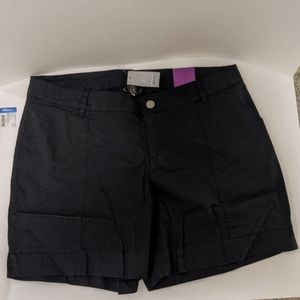 Lane Bryant Women's Cotton Shorts, Black 18, NWT